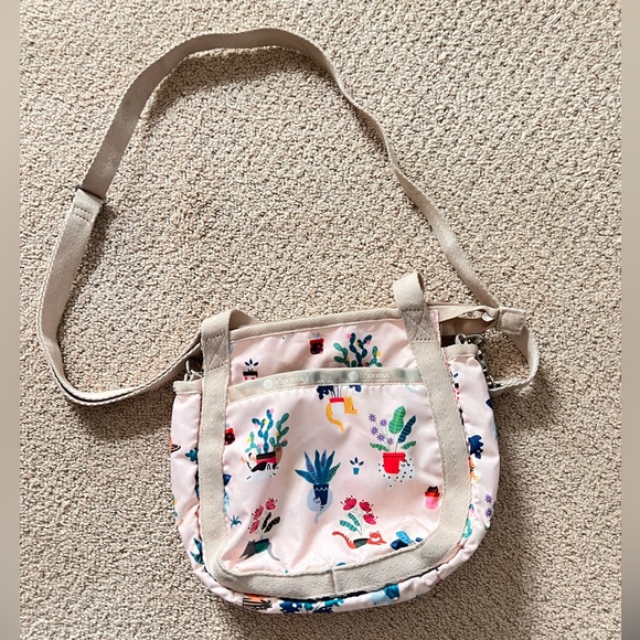 LeSporsac Pink Cat Cute Bag Shoulder Crossbody Small - Picture 1 of 7